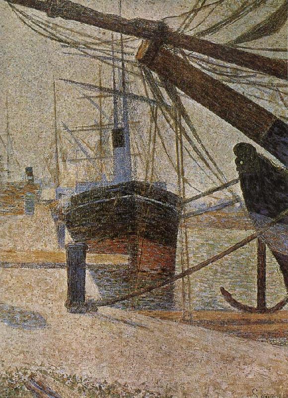 Georges Seurat The Dock of Corner Spain oil painting art